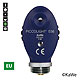 Ophthalmoskop-Kopf PICCOLIGHT E56, 2,5 V, sky, Grnfilter, EU-Version mit 6 Blenden