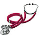 Rapport-Stethoskop, umschaltbar, 55cm, rot, komplett mit Ersatzteil-Set