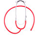Ohrbügel aus Aluminium mit Schlauch, rot, für LuxaScope Sonus Flat Flex Stethoskop, 1 Stück Ohrbügel aus Aluminium mit Schlauch, rot, für LuxaScope Sonus Flat Flex Stethoskop, 1 Stück