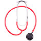 LuxaScope Sonus Flat Flex Stethoskop rot, Flachkopfstethoskop mit Wechselmembran