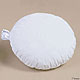 Knielagerungskissen rund,  20 cm, mit Nesselbezug wei, Sonderanfertigung!