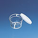 Dose, PS, mit Schnappdeckel, PE-LD, konische Form, ca. 25 ml, 1000 Stück
