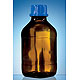 Gewindeflasche, Braunglas, 1000 ml, mit Schraubkappe, PP, GL 45