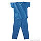 Foliodress Suit (Kasack + Hose) Gr. L, blau