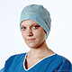 Foliodress cap Comfort Rondo Plus aqua OP-Hauben (100 Stck.), 1 Packung
