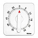 Laborwecker wei 60 Min. mit Wandaufhngung