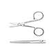 feine Nagelschere megro gerade, 9 cm