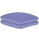 Kissenbezge Frottee viola, 40 x 40 cm, mit Reiverschluss (2 Stck.)