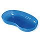 Nierenschale aus PP, blau transluzent, 260 x 137 x 40 mm