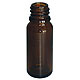 Tropfflasche 10 ml, Braunglas, mit Gewinde DIN 18, ohne Verschluss