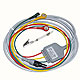 EKG-Kabel mit 3 Ableitungen (IEC) 3 m, mit Druckknopfanschlssen