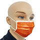Einmal-Mundschutz orange, mit runden, latexfreien Ohrschlaufen (50 Stck.), 1 Packung