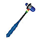 Perkussions/Reflexhammer ratiomed blau, 21 cm, Aluminium