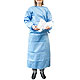 Einmal-OP-Kittel blau Gr. L, steril, inkl. 2 Handtcher