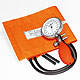 Prakticus II Blutdruckmessgert  68 mm 2-Schlauch, orange, kpl. im Etui