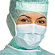 OP-Gesichtsmasken Standard blau, mit Bndern (60 Stck.), 1 Packung