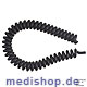 Latexspiralschlauch, schwarz, 1 Stück