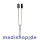Stimmgabel c 128 Hz, Stahl, mit Dämpfern