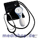 ri-san Blutdruckmessgerät Ø 64 mm blau mit Stethoskop, 1-Schlauch,