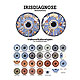 anat. Poster: Irisdiagnose 50 x 70 cm, laminiert, zweisprachig