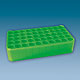 S-Monovette-Rack D 17, grn, 50 Bohrungen  17 mm, ohne Griffe